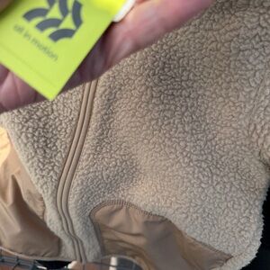 Cozy Tan Sherpa Zip Jacket size small or medium available NWT